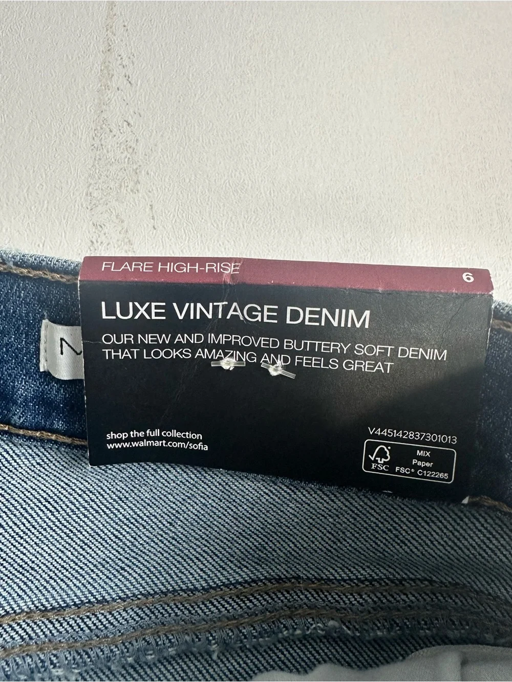 Sophie Vergara women’s size 6 melisa High-Rise Flared Women's Jeans in Blue,New - Picture 8 of 12